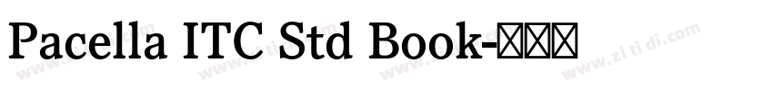 Pacella ITC Std Book字体转换